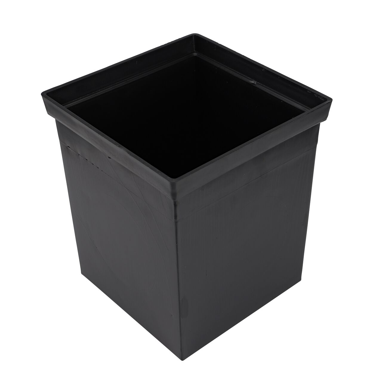 Hero shot of the NDS 12 in. Square Sump Box (NDS 1225) which houses a sump pump that collects groundwater near home's foundation