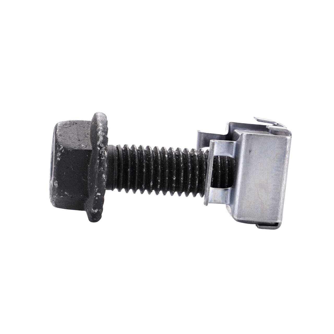 Side view of the Bolt and Nut (NDS 32110) for Locking BG-FILCOTEN® 300 12 in. Trench Drain Ductile Iron Grate to the BG-FILCOTEN® 300 12 in. Trench Drain Channel body
