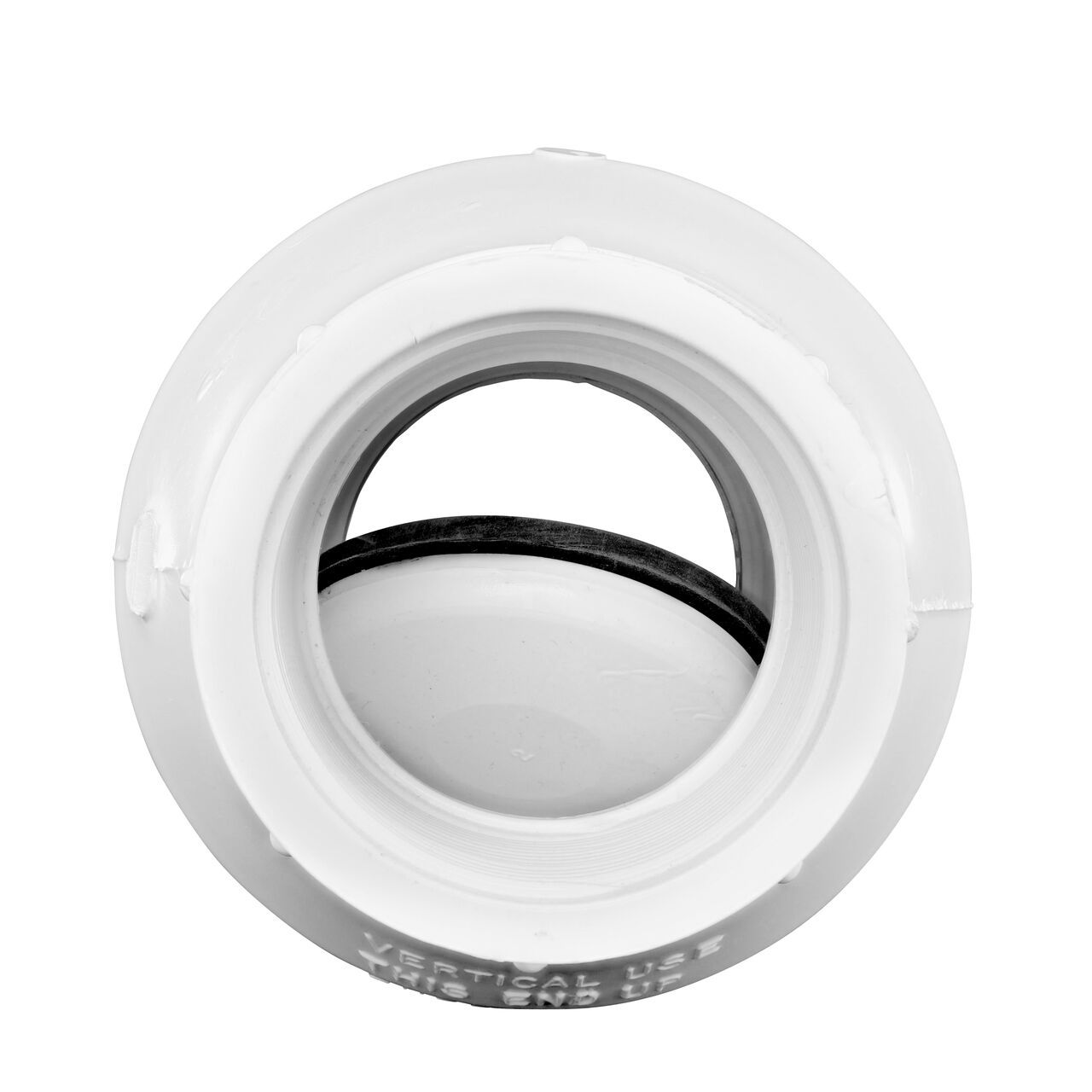 Direct water flow through your irrigation system through the leak-resistant valve on the NDS White 1-1/2 in. female end by female end PVC Swing Check Valve (NDS 1520-15F)