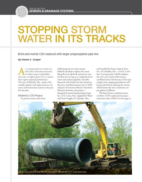 Stopping Storm Water in it's Tracks: StormWater Solutions SaniTite HP Case Study