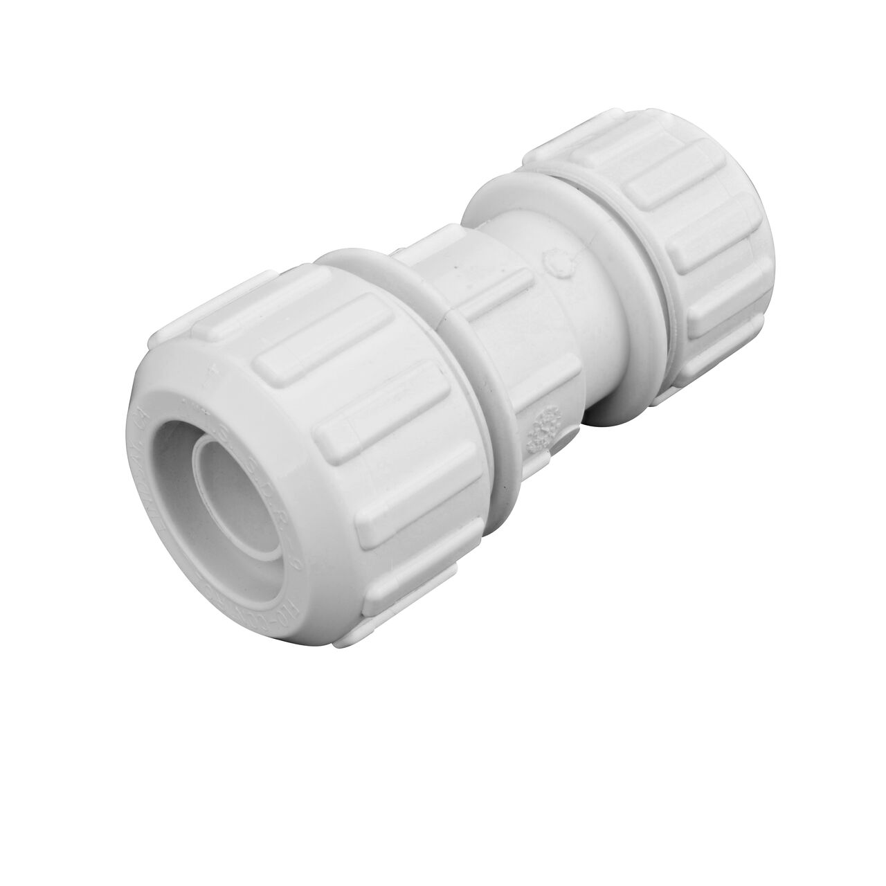 The 1 in. SDR-9 end of the NDS 1 in. SDR-9 X 3/4 in. SDR-11 Flo-Lock™ Gripper Reducer Coupling (NDS 710-17)
