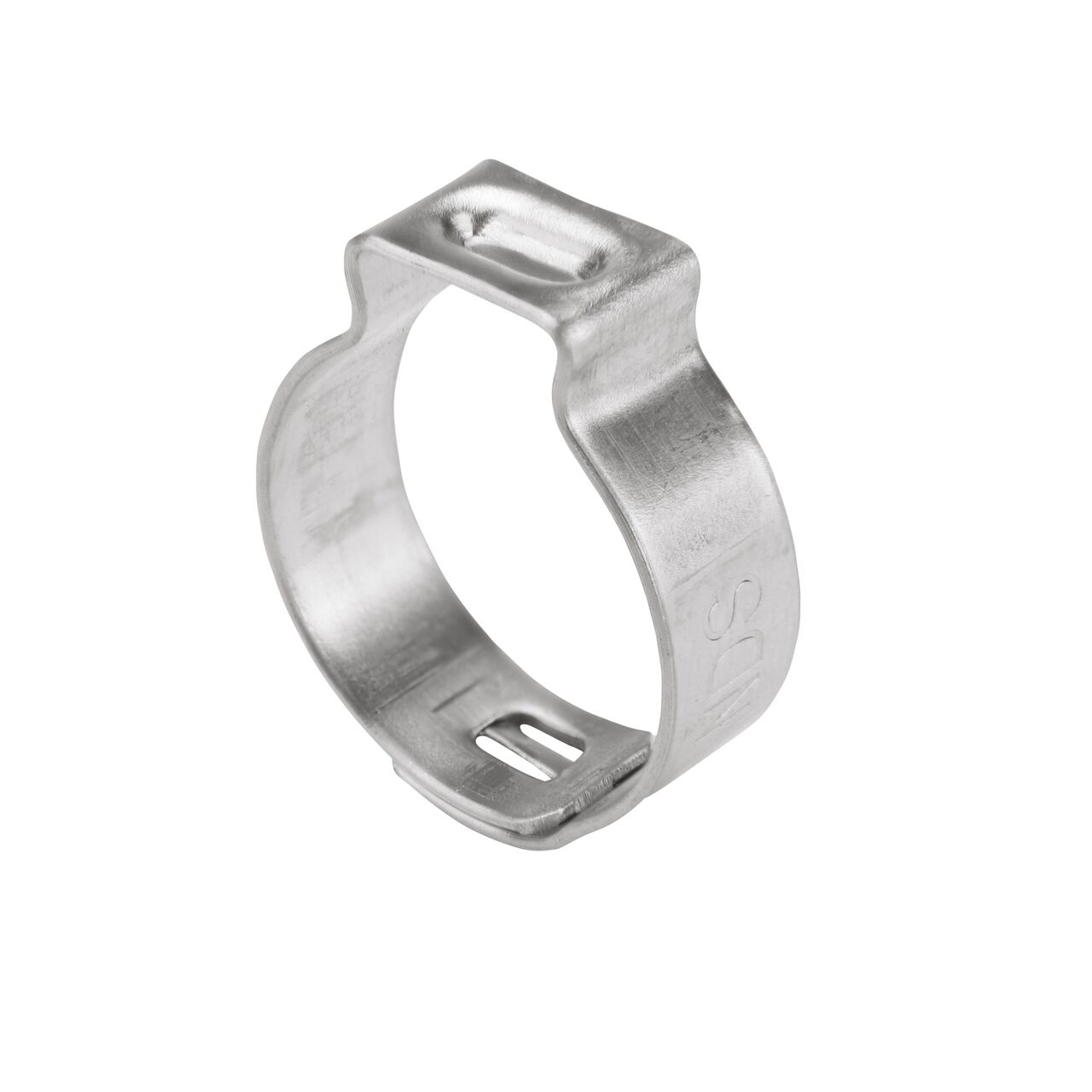 The NDS 185R Stainless Steel Pinch Clamp (NDS NC-155000-010) has a mechanical interlock to keep it securely closed in irrigation or water supply systems