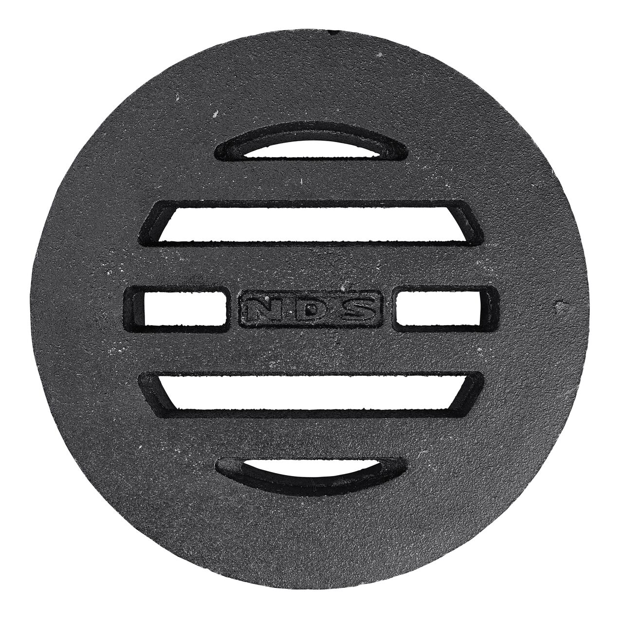Top Down view of the NDS 6 in. Round Duracast™ Ductile Iron Grate (NDS D6)