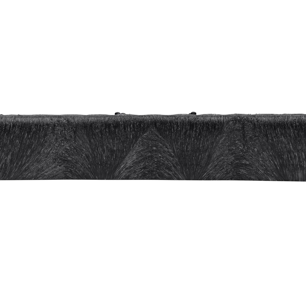 The NDS 17 in. X 30 in. Rectangular Pro-Spec® Series Black Water Valve Box Cover (NDS 323CDW) is an Drop-in lid shown here from the side, that prevents dirt and debris from entering the valve box
