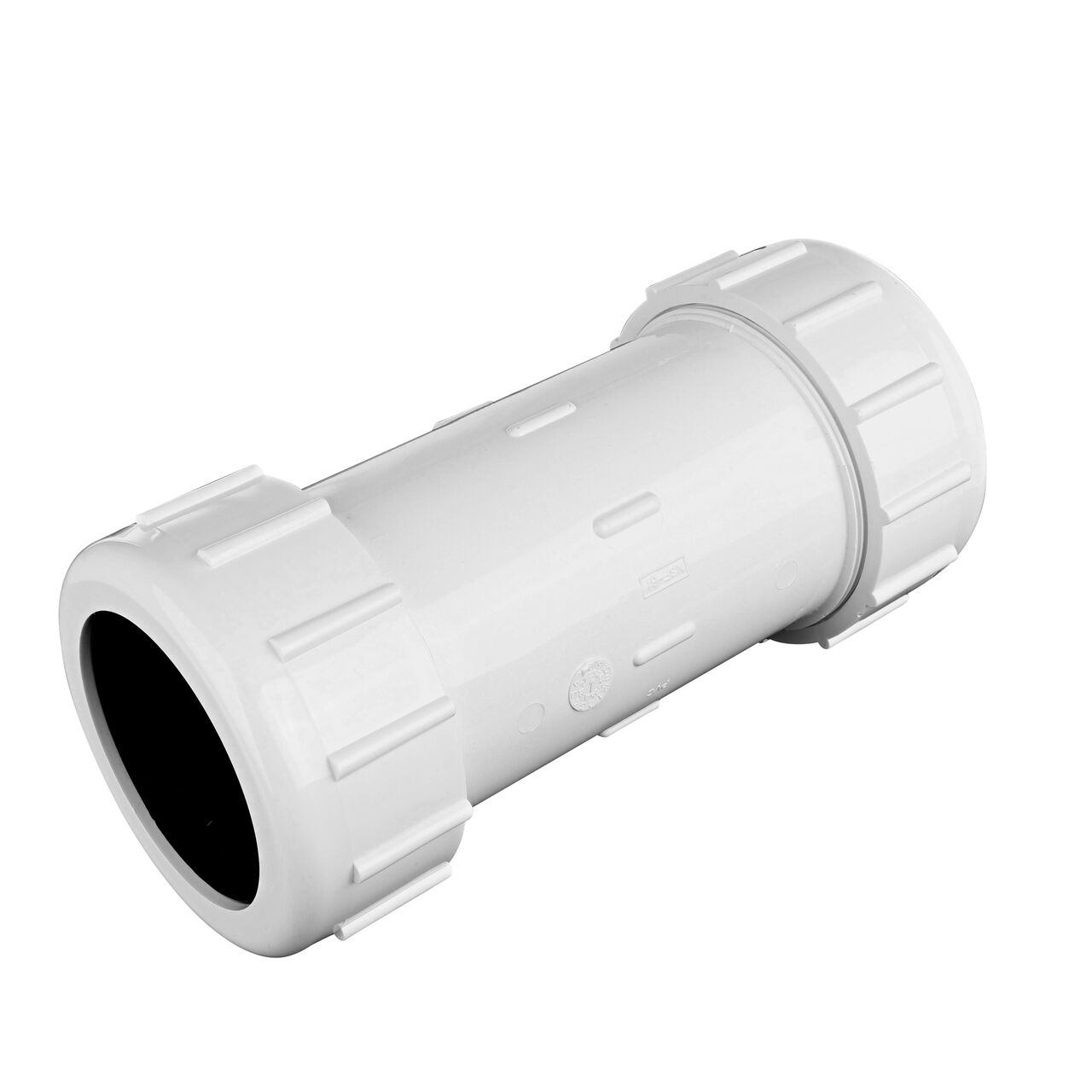 The NDS 3 in. IPS UC Compression Coupling forms a corrosion-free connection between two pipes to direct flow one-way through the system (NDS CPC-3000)