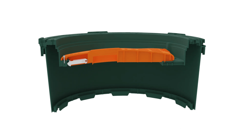 Guardian - Cutaway - EZsnap Riser Narrow End