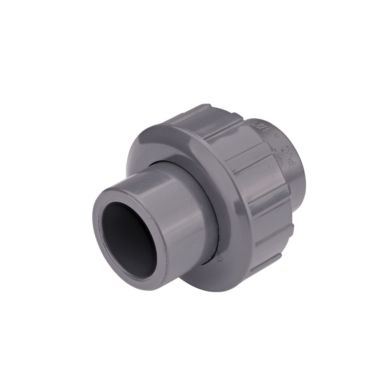 The NDS 1/2 in. PVC Union is an easy-fit coupling has two slip ends that slide onto 1/2 in. Sch. 80 pipe ends for pool and spa, irrigation, and plumbing installations (NDS U-0500-S)