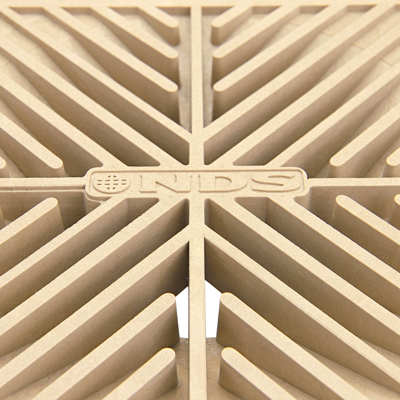 Closeup of the NDS 6 in. Square Grate (NDS 06S)