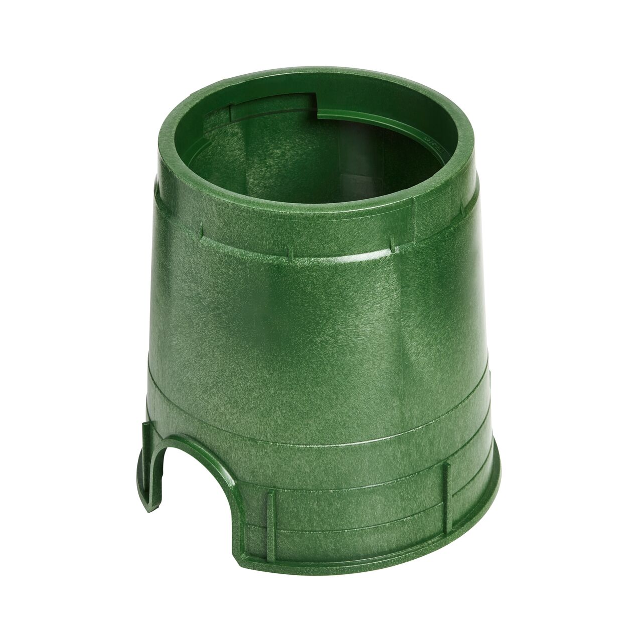 The 6 in. Round Standard Series Valve Box is an 9 in. high Green Box that protects and conceals components (NDS 2108B)