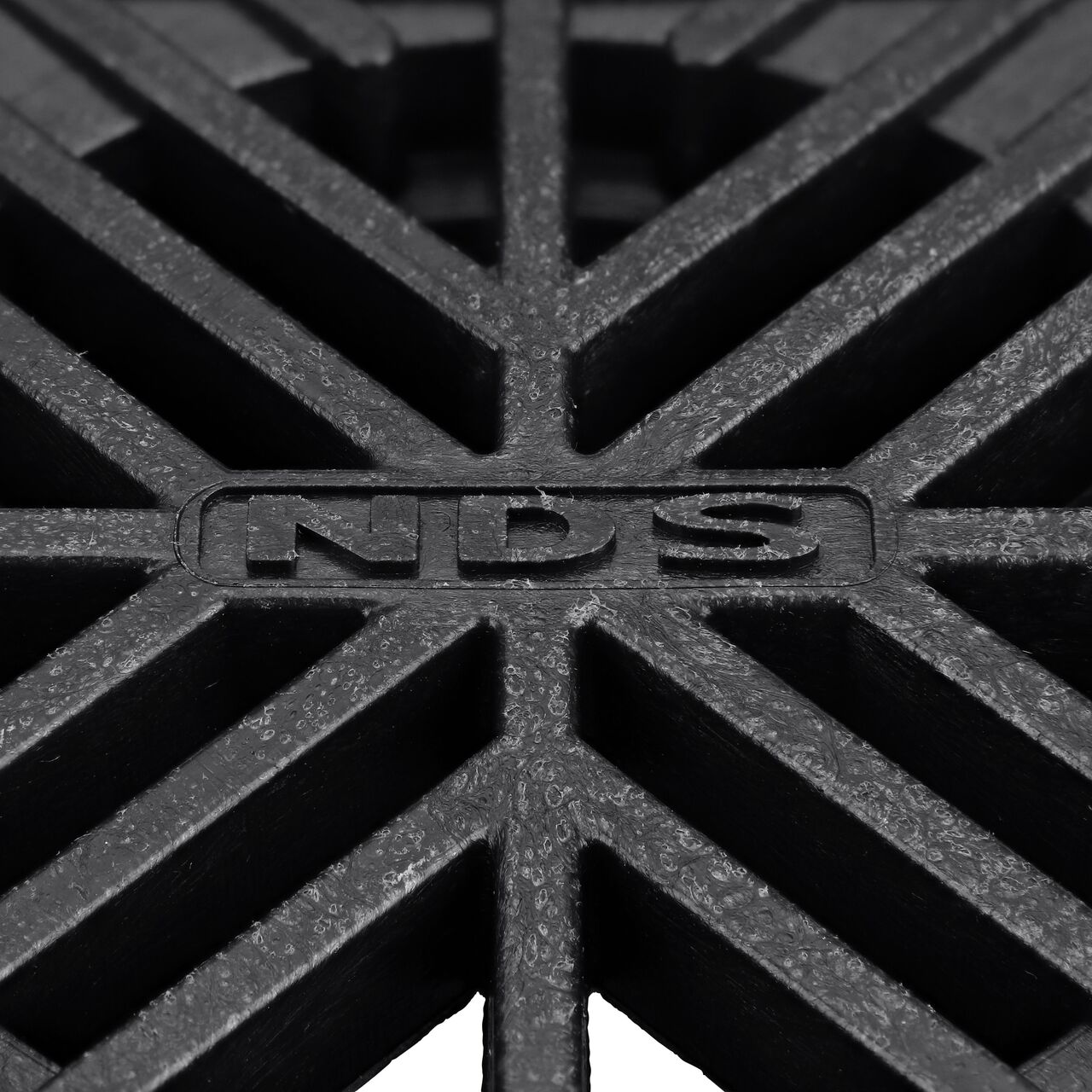 Closeup of the NDS 4 in. Square Grate (NDS 2)