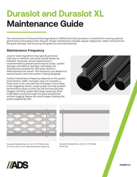Duraslot and Duraslot XL Maintenance Guide