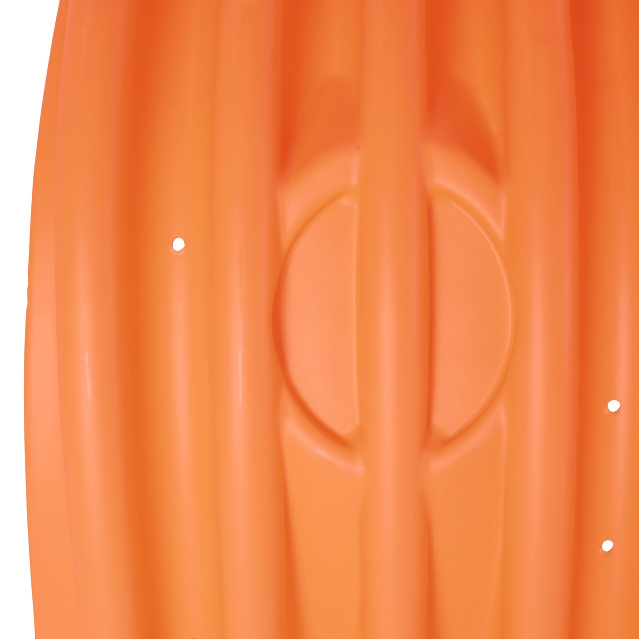Closeup of the top of the NDS StormChamber 41 in. middle unit where you can cut holes into the product to insert a pipe on side of the chamber  (NDS SC-44105-M-O)