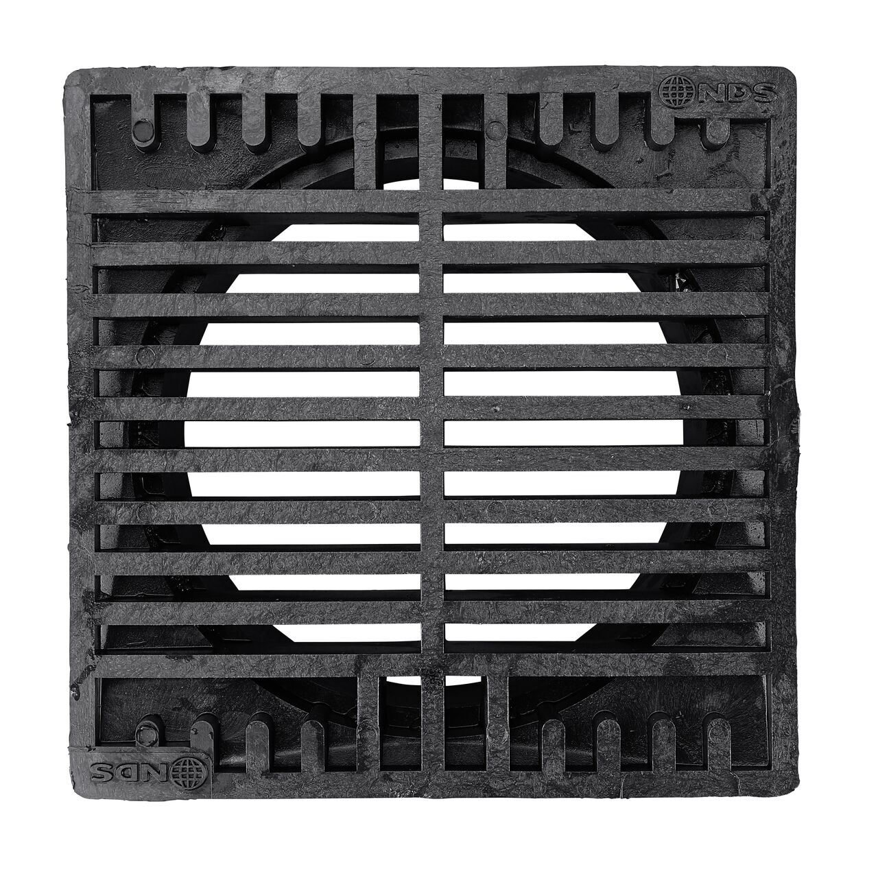 Top Down View of the NDS 7 in. Square Grate (NDS NDS 771*, NDS 771)