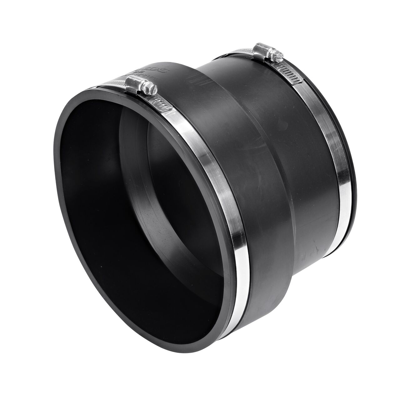 The NDS 6 in. flex coupling connects concrete pipe to cast iron/sewer & drain or DWV pipes and includes clamps to tighten to secure coupling onto pipe (NDS 06-66)