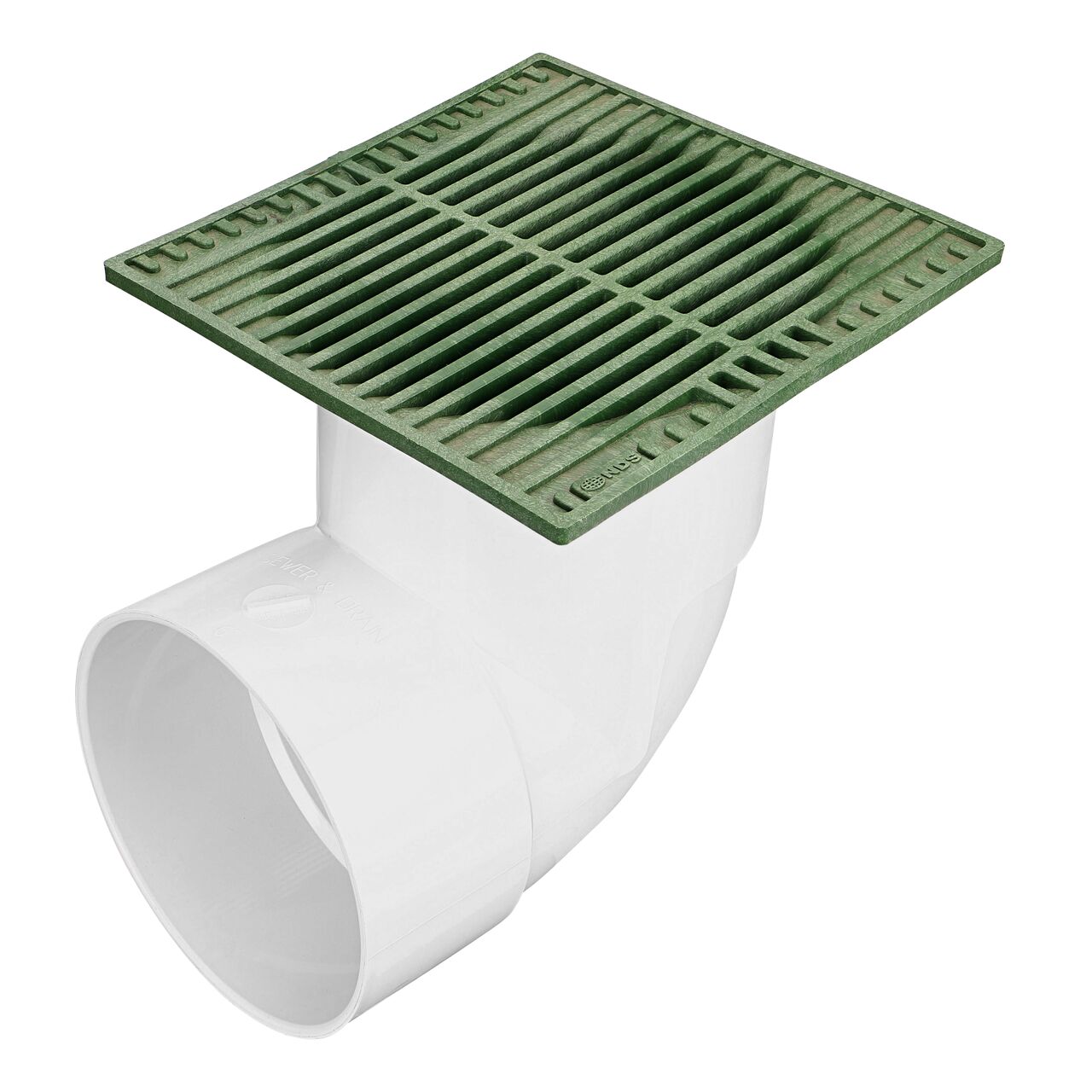 NDS Sand plastic 9 in. Square Grate  Fits Spee-D® Catch Basin Drain & 6 in. Drain Pipes & Fittings installed on 6 in. Drainage Fitting (NDS 950*, NDS 950)