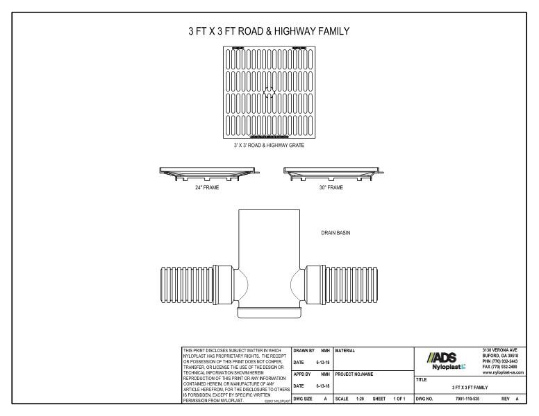 3' x 3' Nyloplast Family Detail