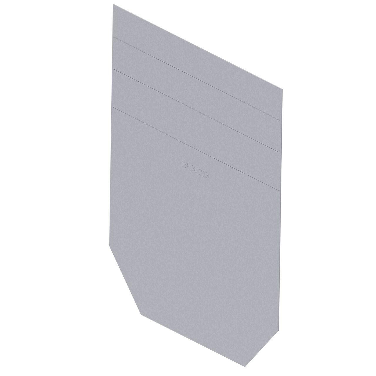 The galvanized steel BG-FILCOTEN® by NDS® 300 Trench Drain End Cap (NDS 19030213) stops the flow of water at end of the channel drain