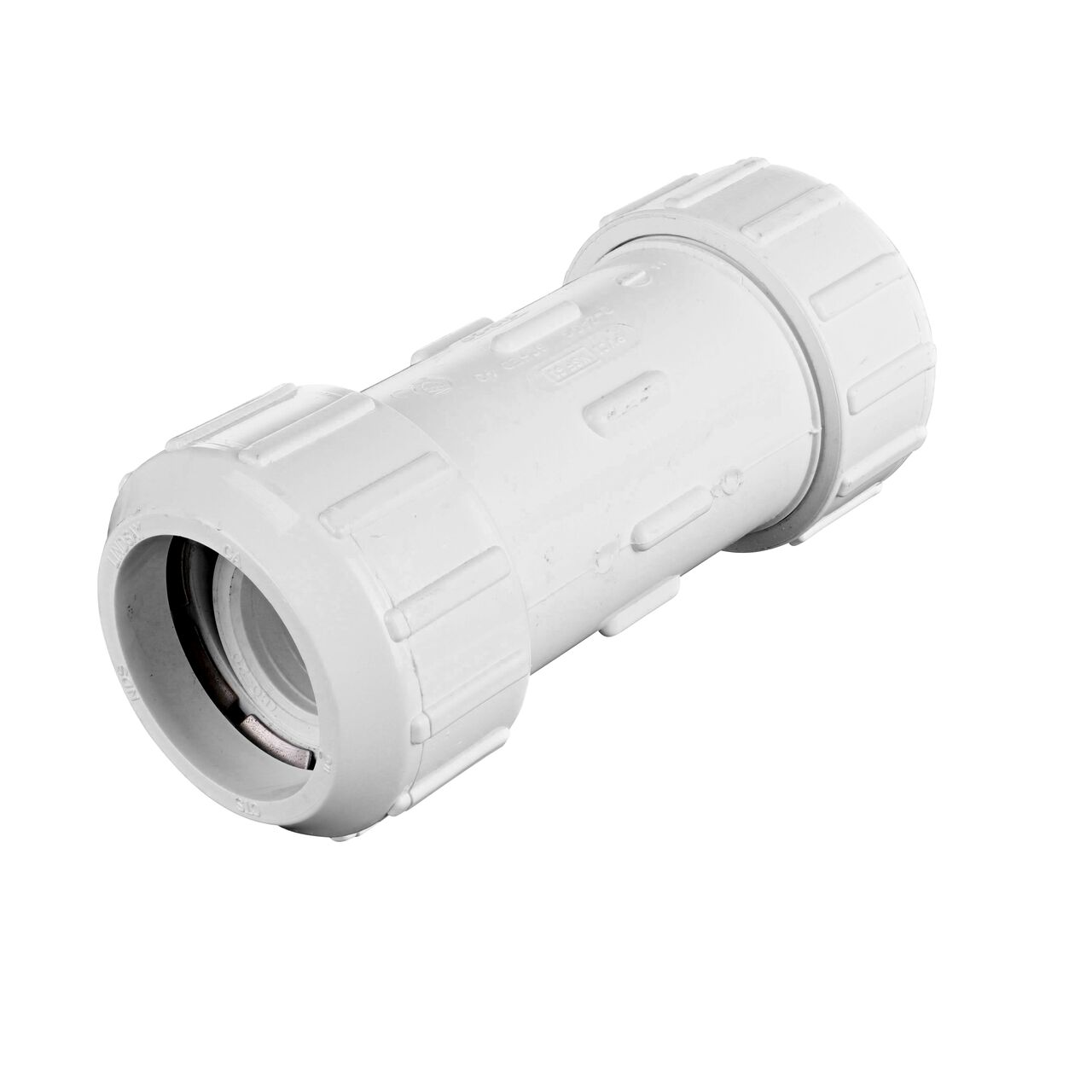 The 2 in. Flo Lock compression end of the NDS 2 in. Flo-Lock Gripper Coupling (NDS 710-20)