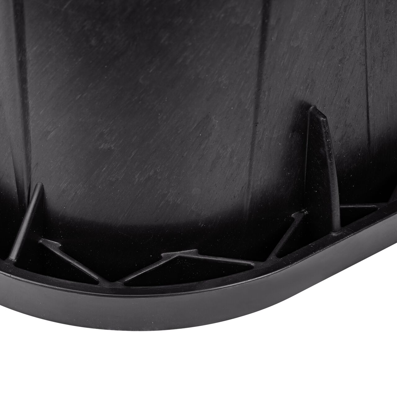Closeup view of the outside reinforced edges on the NDS 14 in. x 19 in. Rectangular Pro-Spec® Series Box (NDS 313BCBRBLK)