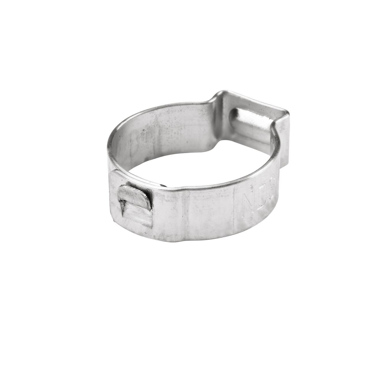 The NDS 185R Stainless Steel Pinch Clamp (NDS NC-155000-010) secures hoses and pipes together and provides a leak and corrosion-resistant connection point