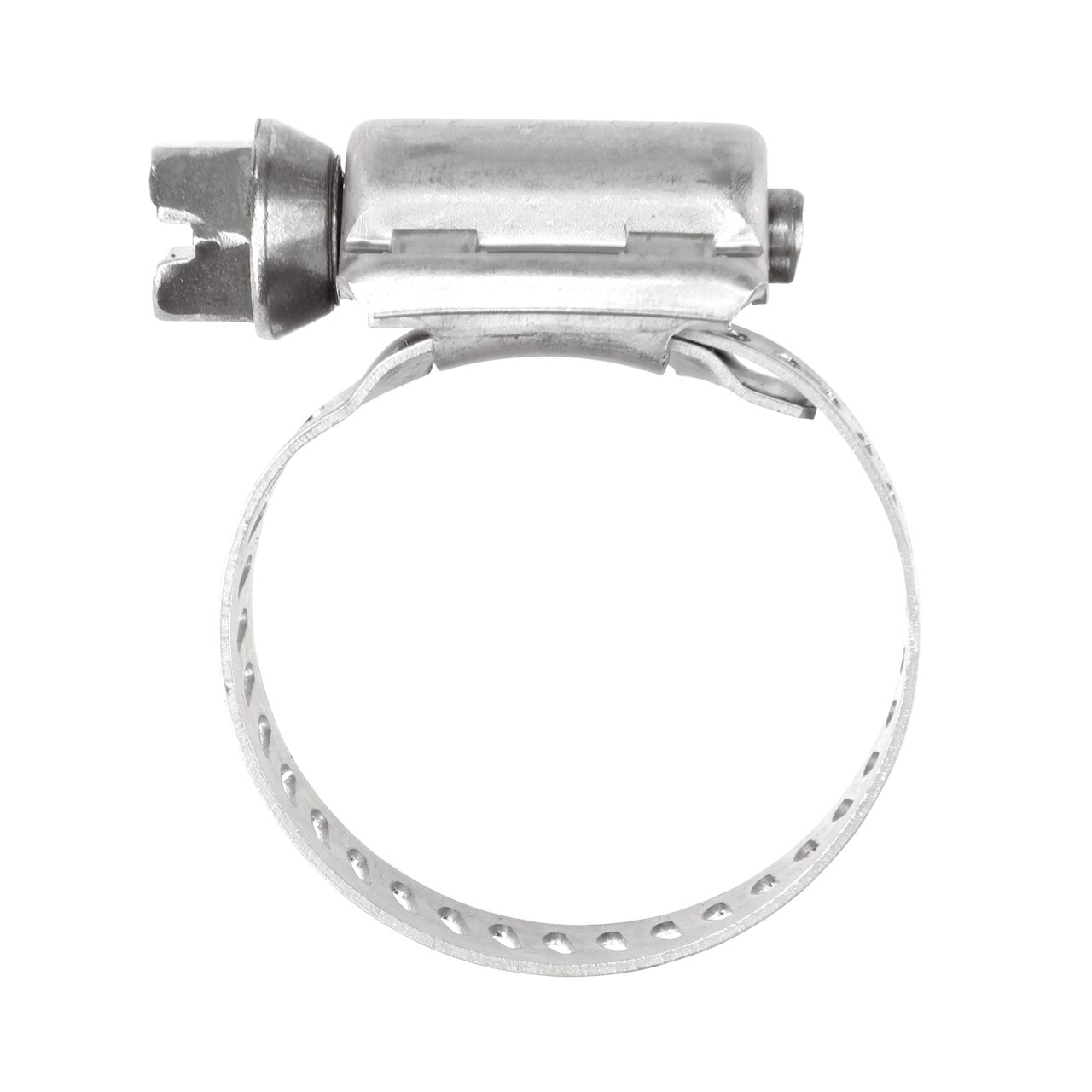 The NDS SAE 10 Worm Drive Hose Clamp with Aero Seal 1/2 in. band width (NDS 64010H) has a diameter range of 9/16 - 1-1/6 in.