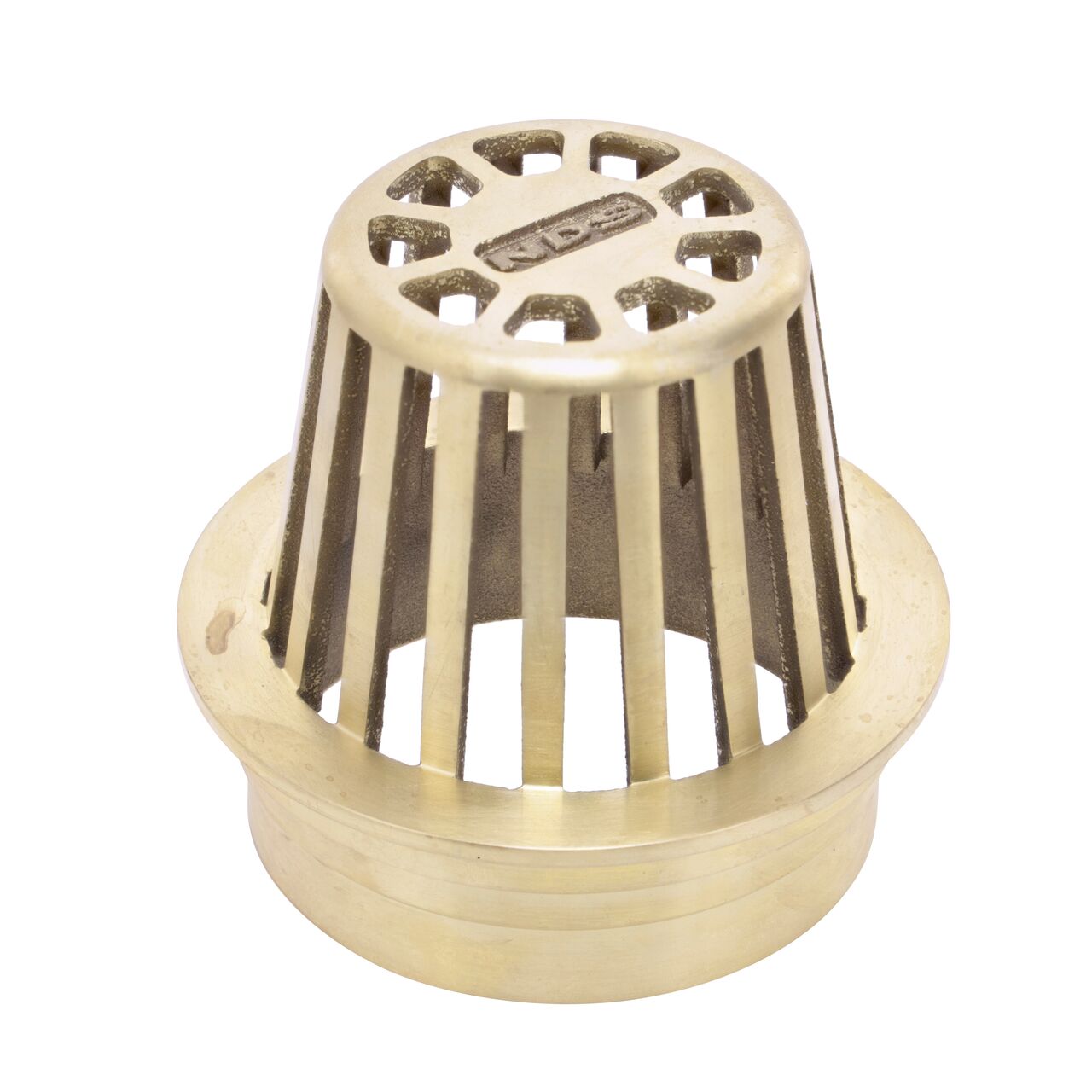 NDS 4 in. Brass Atrium Grate (NDS 78B)