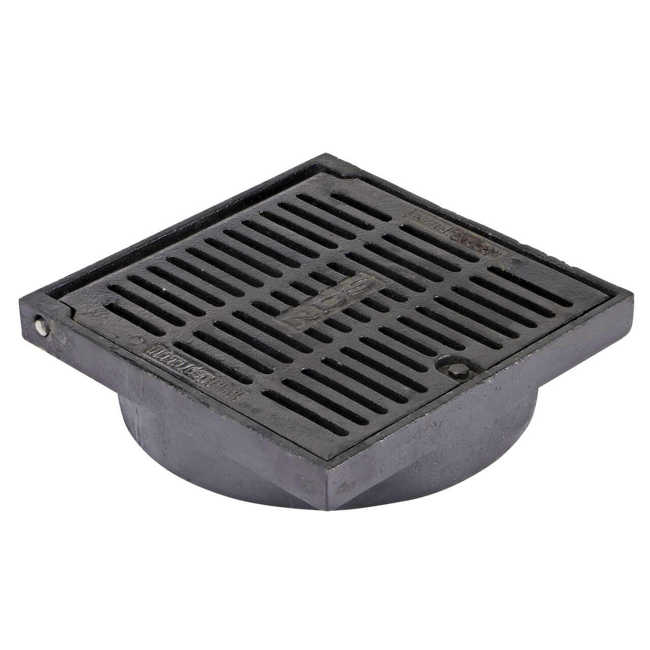 NDS 12 in. Square Hinged Duracast™ Cast Iron Grate fits 12 in. Drain Pipes (NDS D12H-WO)
