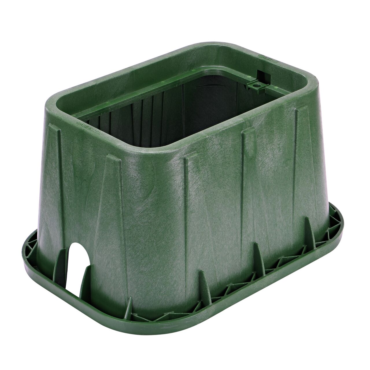 The NDS 14 X 19 in. Rectangular Pro-Spec® Series Valve Box is a 12 in. high Green Box that protects and conceals components (NDS 314B)