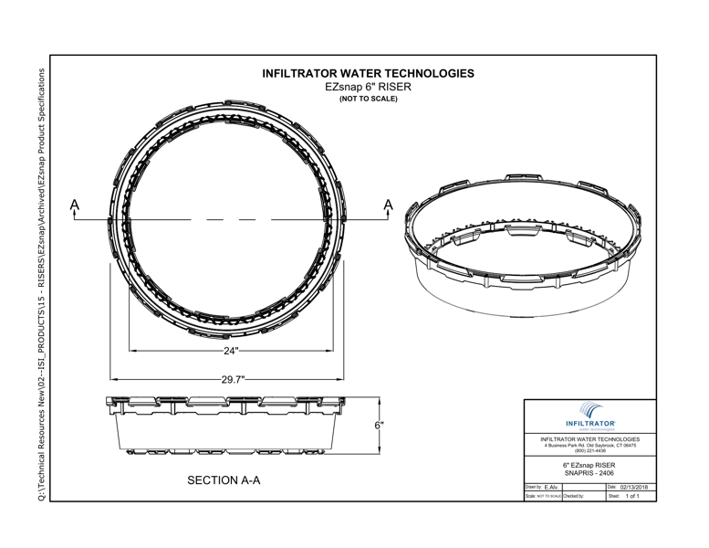 6" EZsnap Riser Standard Detail
