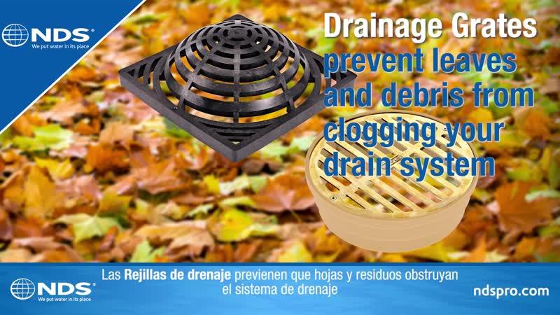 Video, Block Debris from Clogging Your Drain with NDS Drainage Grates