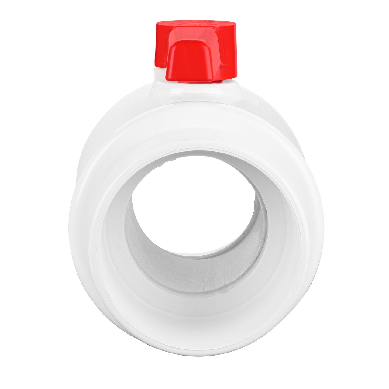 NDS 6 in. PVC CTS Ball Valve direct water flow one-way through pipes when the ball valve opens that is perfect for pool and spa, irrigation, and plumbing installations (NDS E1310-60)