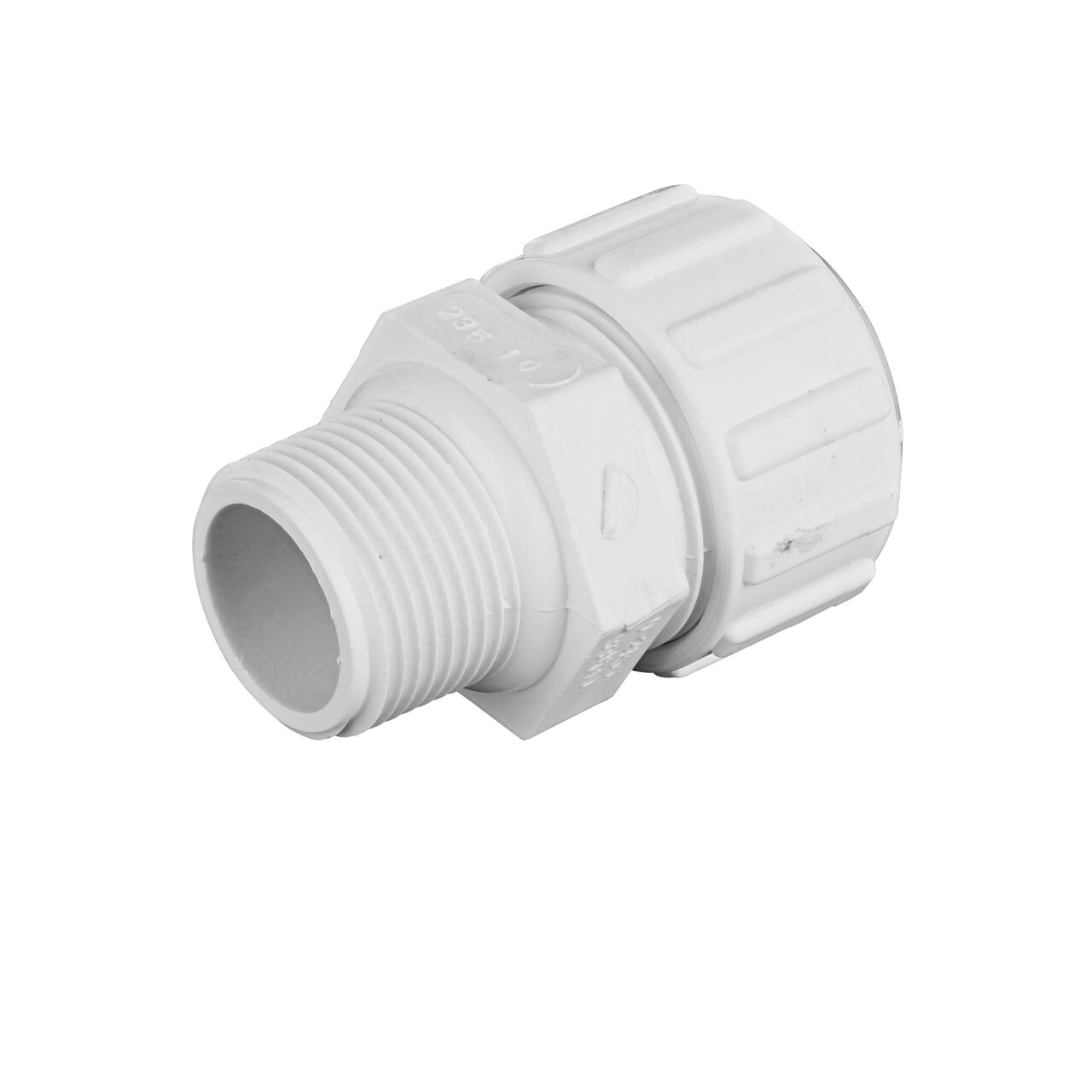 Threaded CTS MPT connection end on the NDS 1 in. Flo-Lock Gripper Adapter (NDS 235-10)