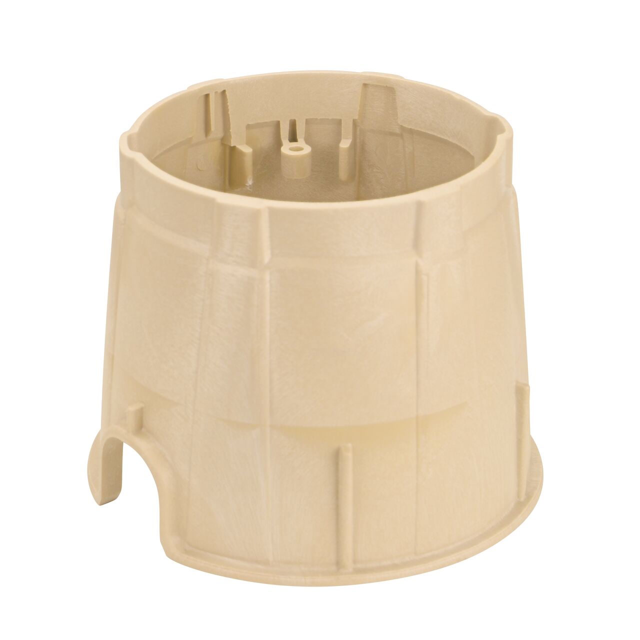 The durable Sand plastic 10 in. Round Pro-Spec® Series Valve Box (NDS 312BCSAND) has a height of 10 in. and is engineered for superior strength with structural reinforcing ribs
