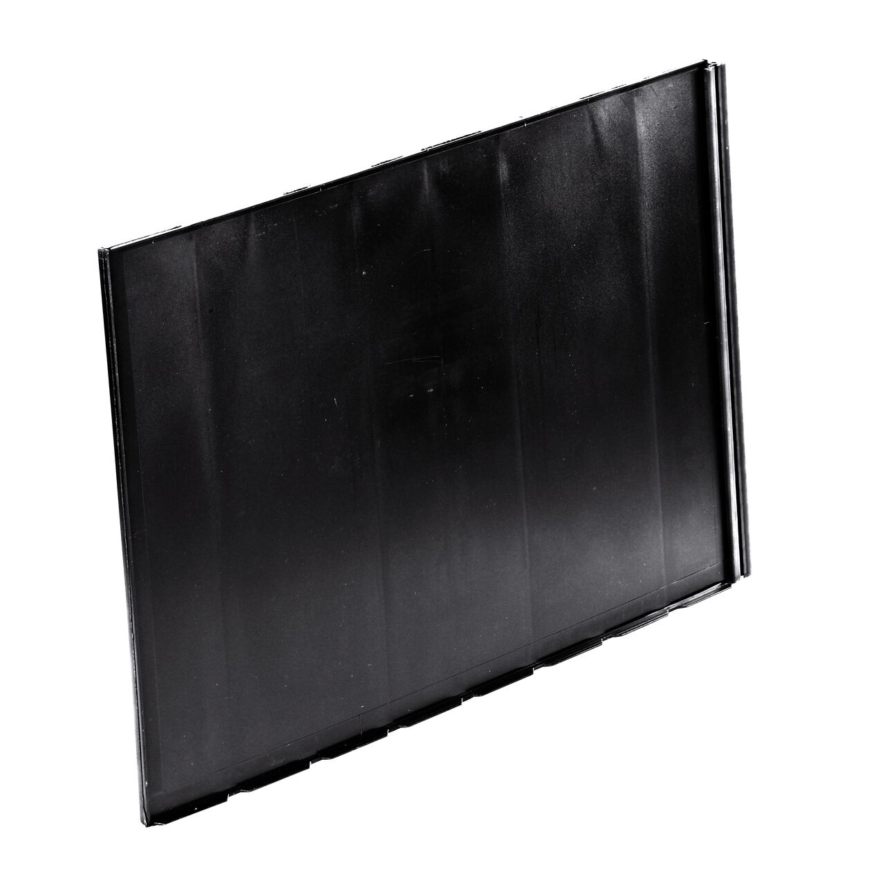 Backside view of the 18 in. deep NDS Root Barrier Panel (NDS EP-1850) shows the Anchor Lock external flanges at the base of the product