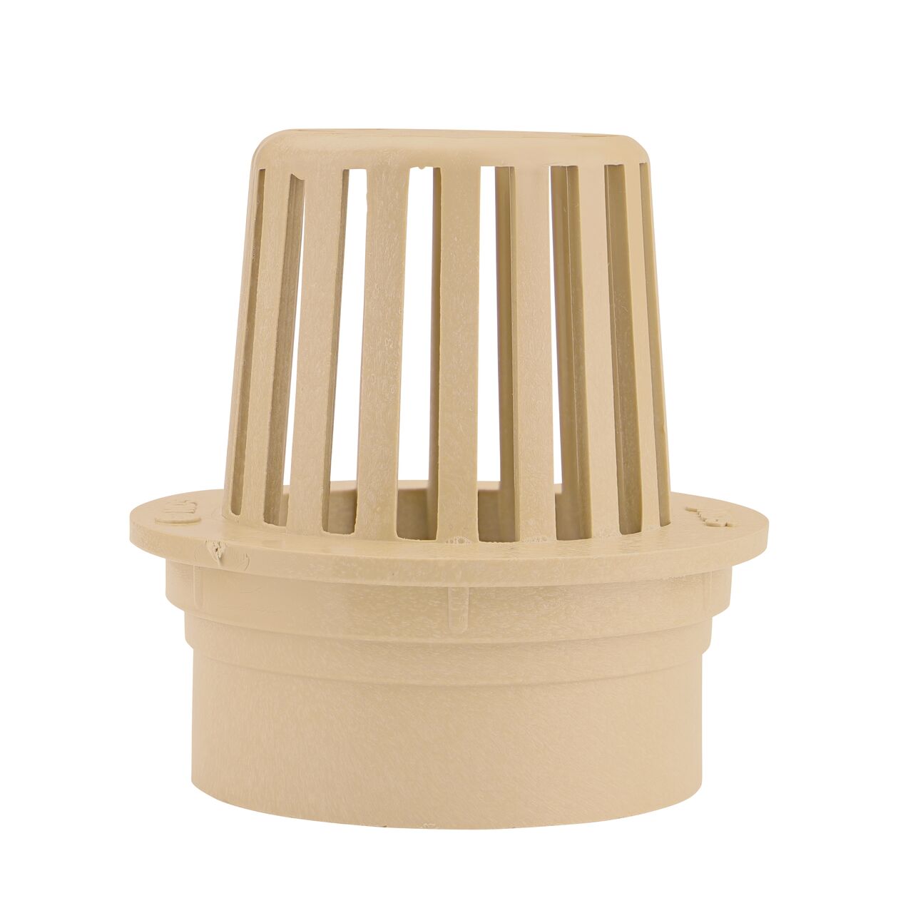Straight on shot of the NDS Sand Plastic 3 in. Atrum Grate (NDS 74S)