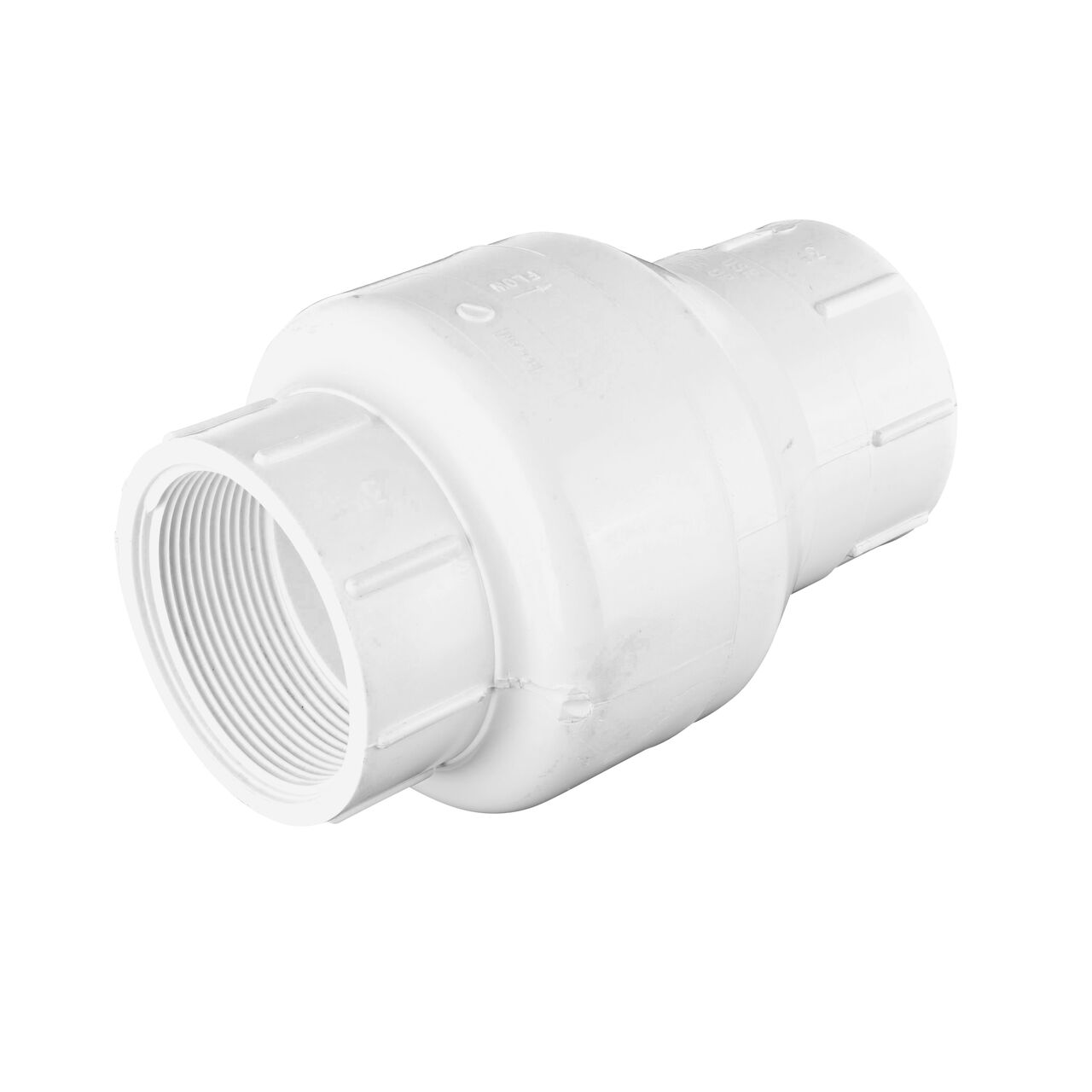 Alternate view of the NDS 3 in. White PVC Spring Check Valve (NDS 1001-30)