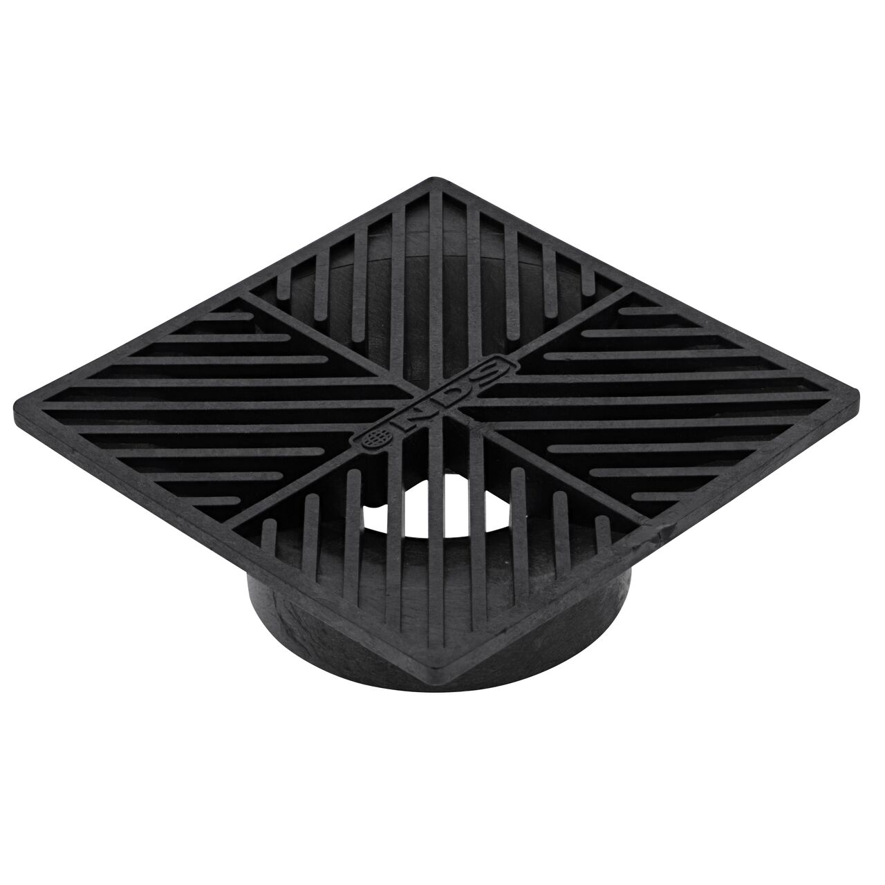 NDS 6 in. Square Grate in Black Plastic (NDS 4*, NDS 4)