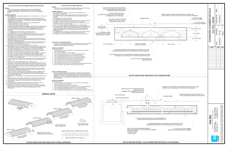 100HD Cultec Cross Section
