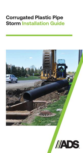 Corrugated Plastic Pipe Storm Installation Guide (Pocket Size)