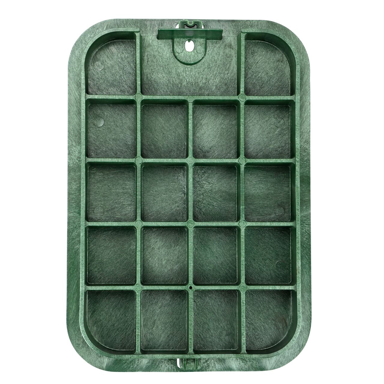 Alternate View of the bottom of 14 in. X 19 in. Rectangular Black Recycled Water Cover with reinforcing ribs (NDS 314BC)