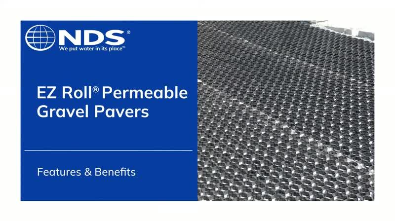 Video, Eliminate Puddles and Erosion on Surfaces with the EZ Roll® Gravel Pavers