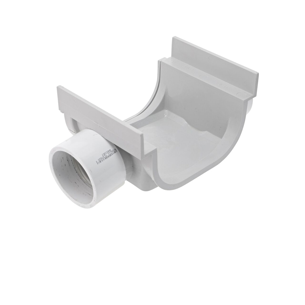 NDS 5 in. Pro Series Channel Drain, Bottom Outlet for Shallow Profile Channel Drain (NDS 822)