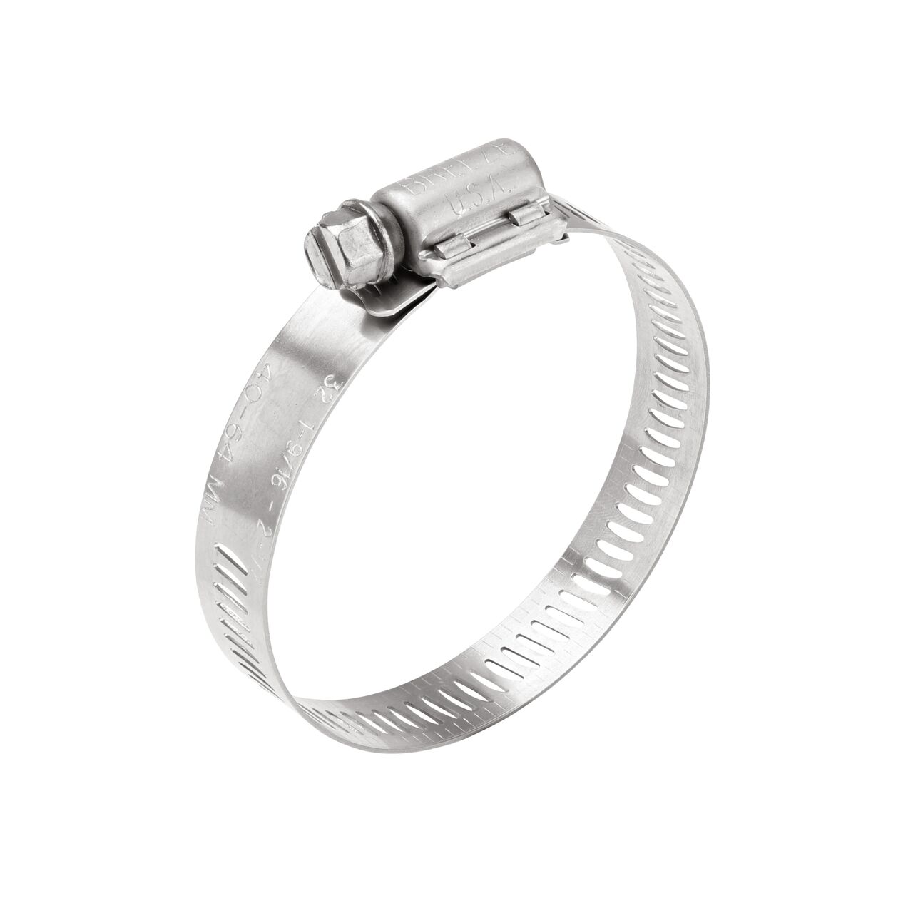 The NDS SAE 32 Worm Drive Hose Clamp with 1/2 in band width (NDS 64032H) reduces hose corrosion and system issues