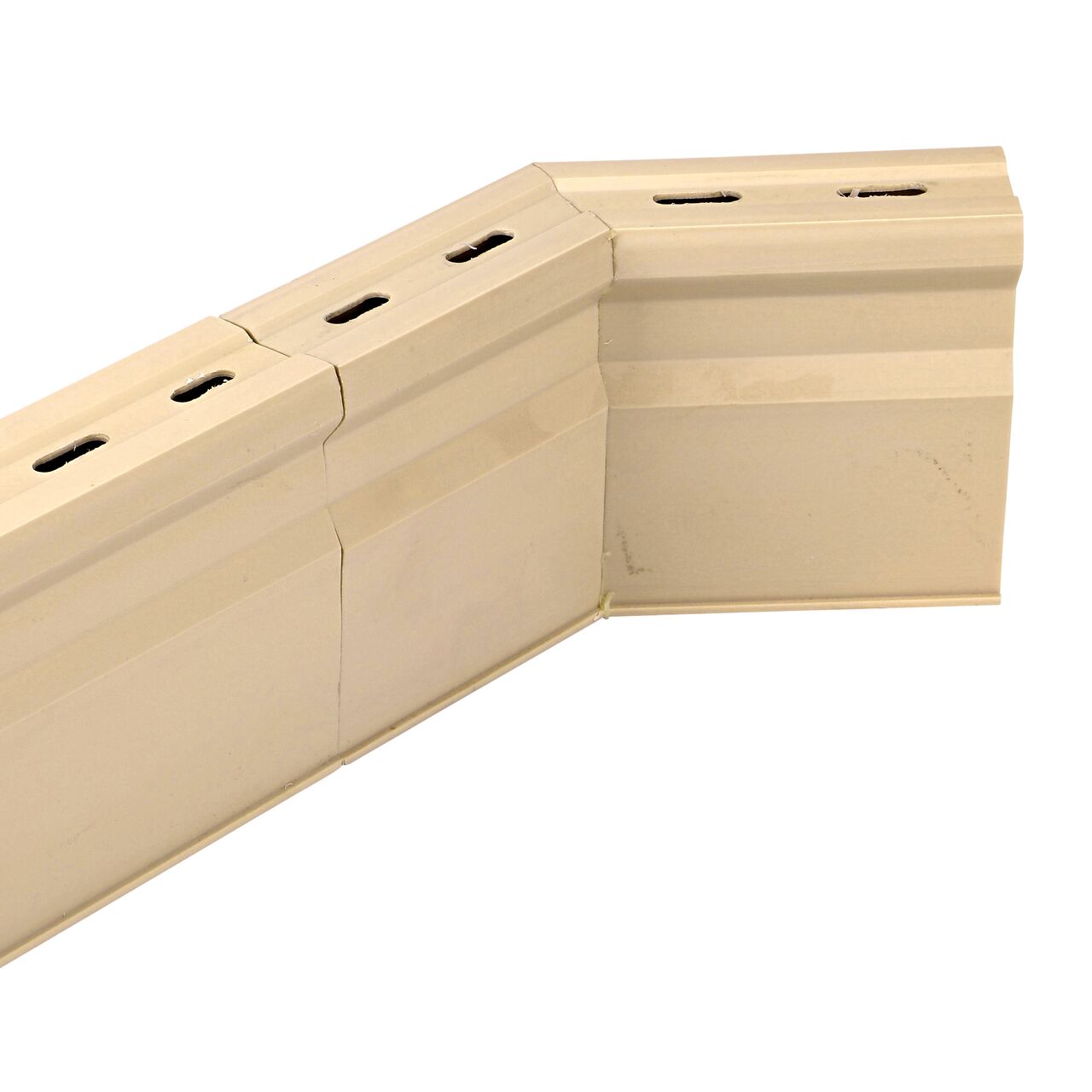 Installed Sand Micro Channel Drain 45 degree elbow and inegrated grate (NDS 8302) with coupler and matching channel drain