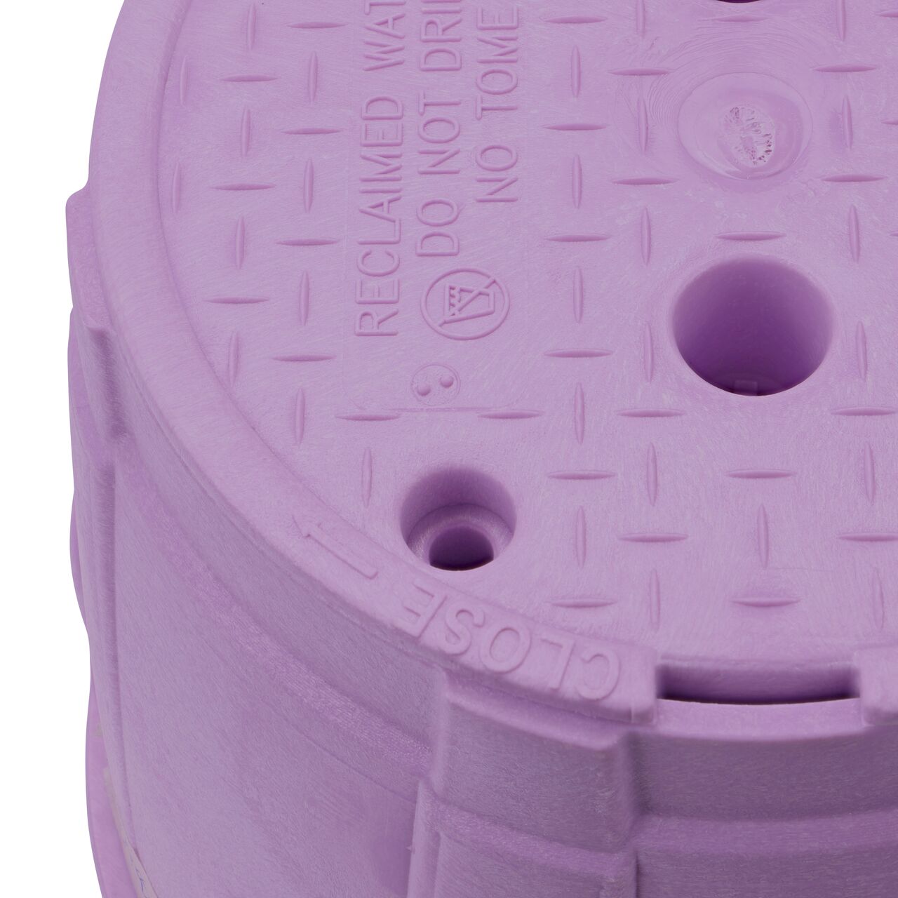 Closeup view of the inside reinforced edges on the NDS 10 in. Round Pro-Spec® Series Box (NDS 312PBCR)