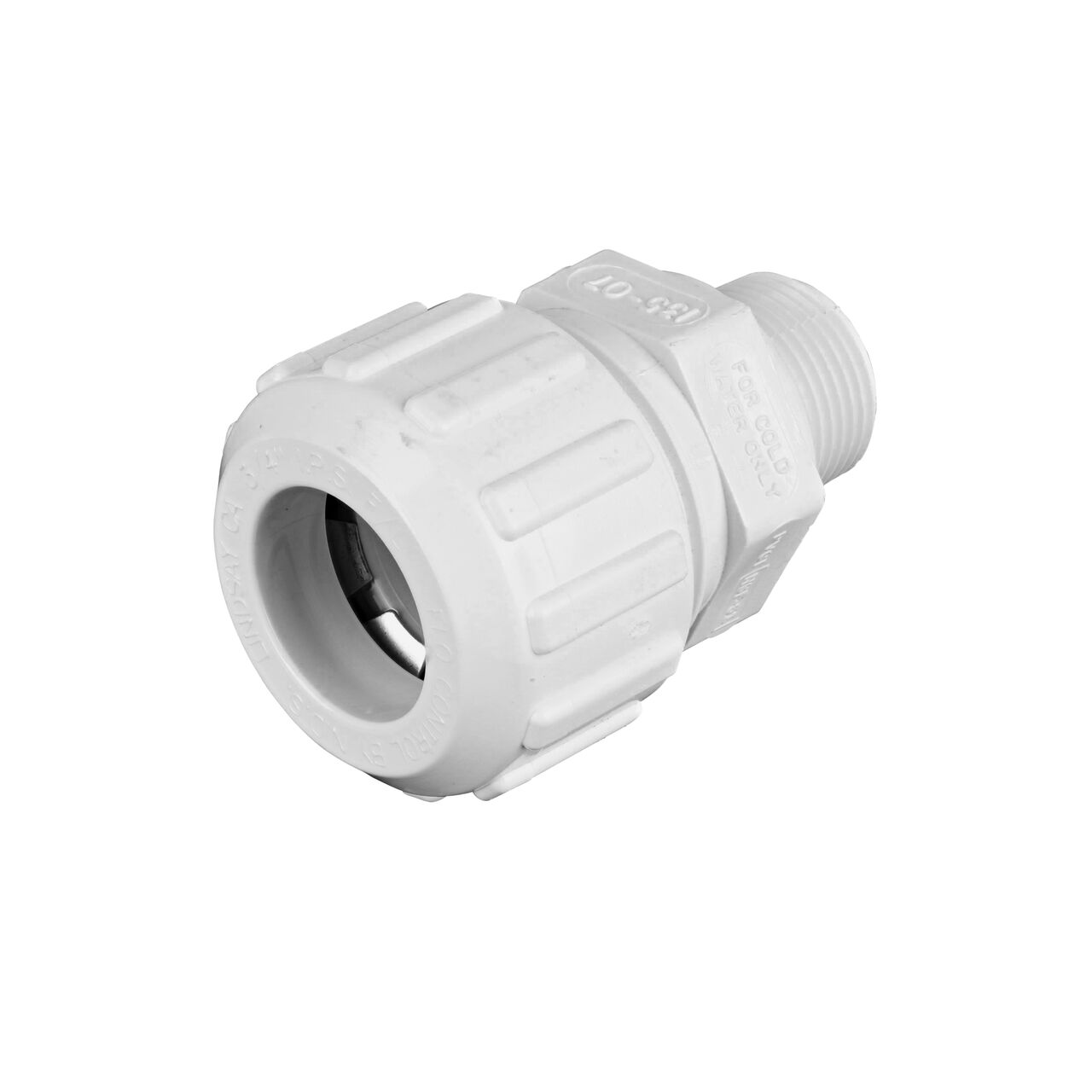 The NDS 3/4 in. Flo Lock Gripper Adapter (NDS 135-07) provides a leak-resistant connection between IPS pipe and IPS FPT pipe end
