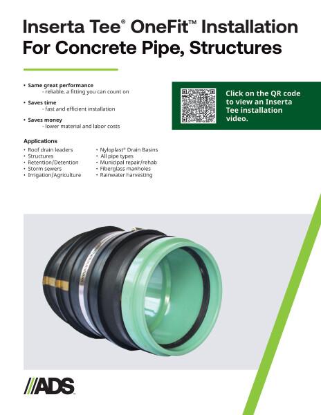 Inserta Tee OneFit into Concrete