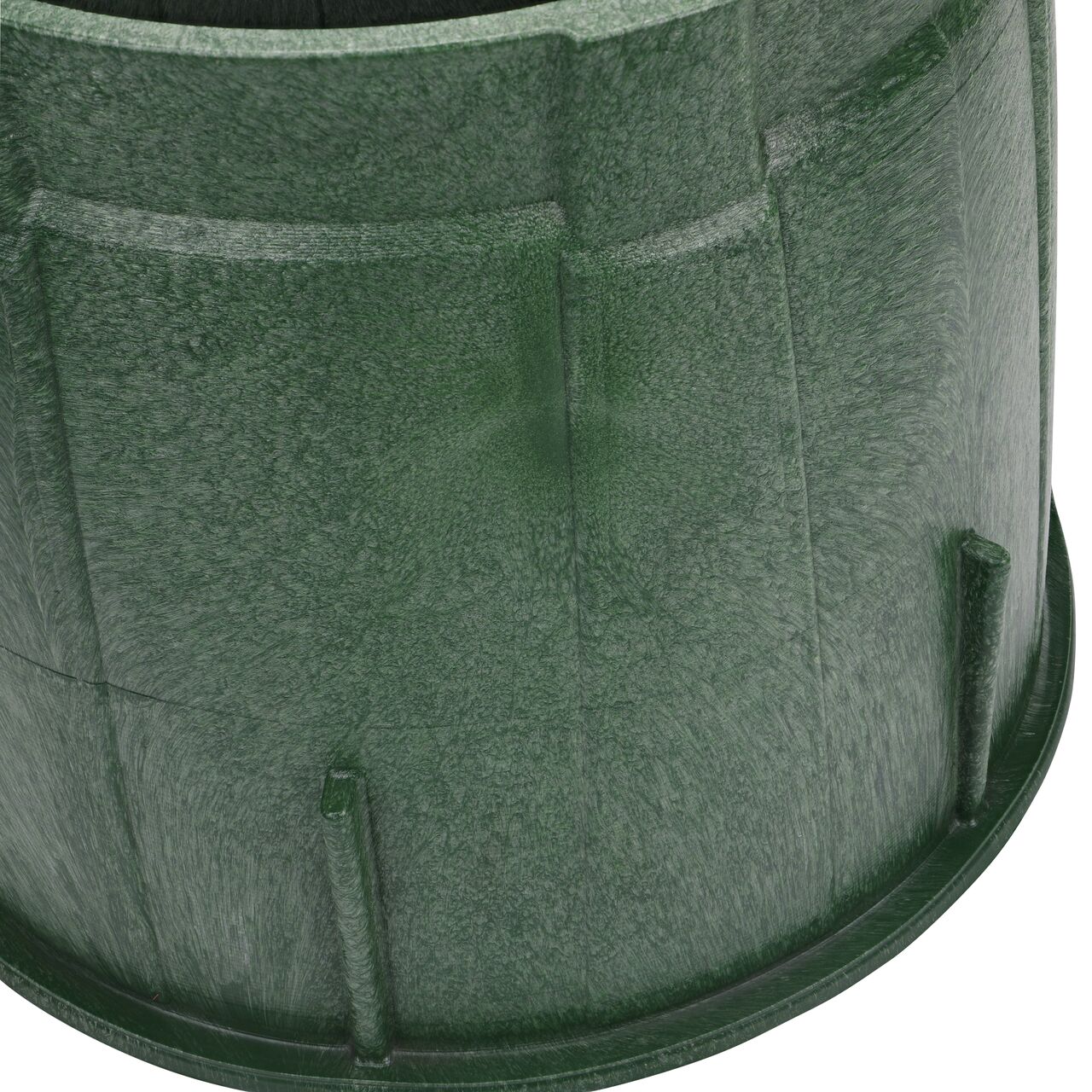 Closeup view of the outside reinforced edges on the NDS 10 in. Round Pro-Spec® Series Box (NDS 312B)