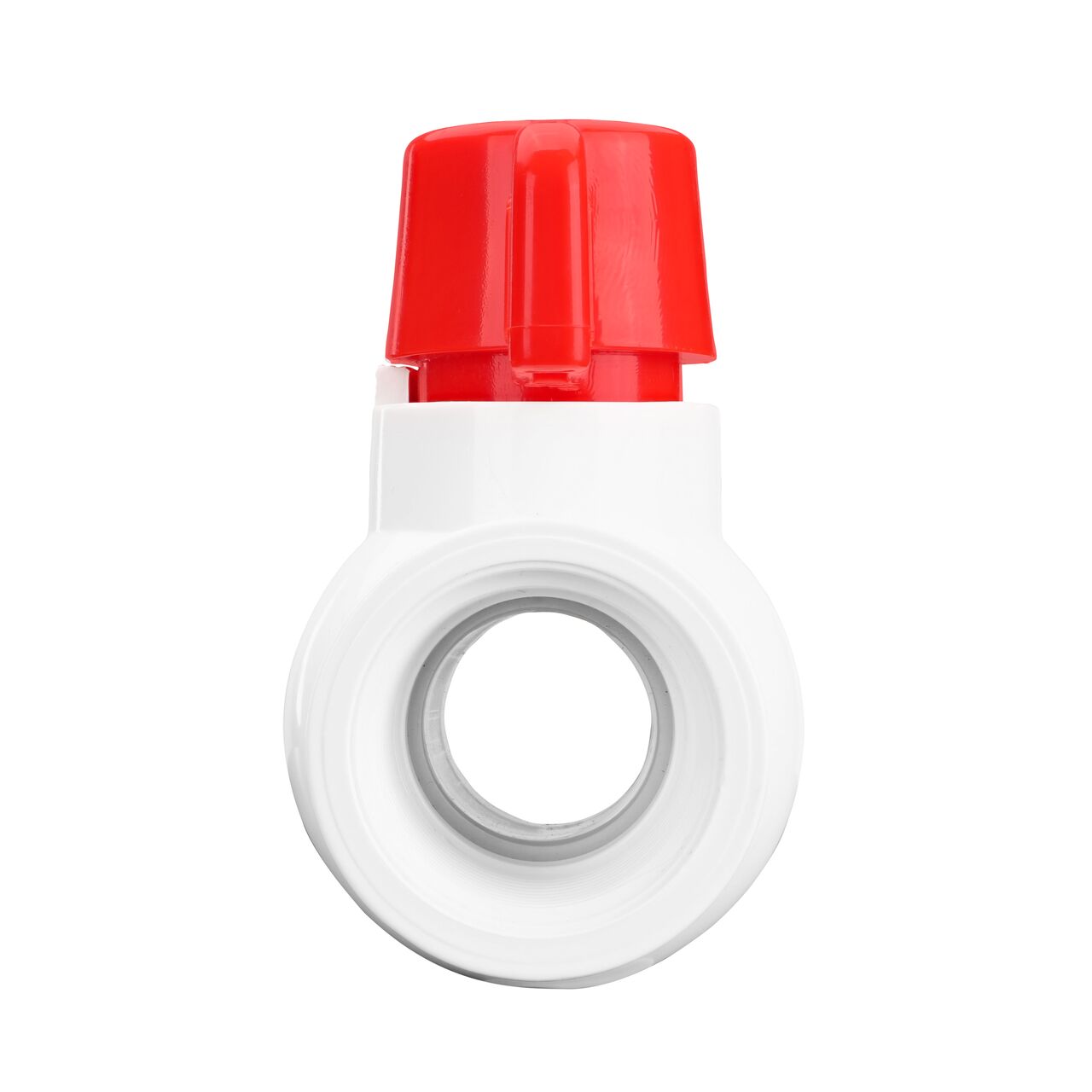 NDS 1 in. PVC IPS Ball Valve direct water flow one-way through pipes when the ball valve opens that is perfect for pool and spa, irrigation, and plumbing installations (NDS E1320-10)