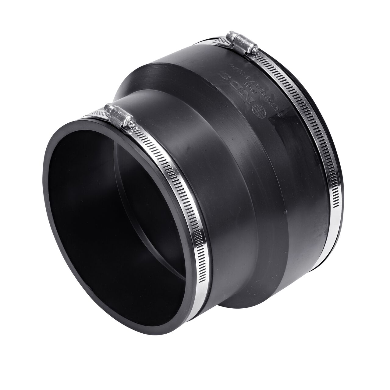 The NDS 6 in. flex coupling connects concrete pipe to cast iron/sewer & drain or DWV pipes and are to be used in non-pressurized utility and plumbing applications (NDS 06-66)